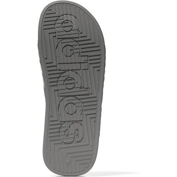 adidas Unisex Adissage Slides Sandal, Grey/White/Grey, 16 US Men - Picture 3 of 3